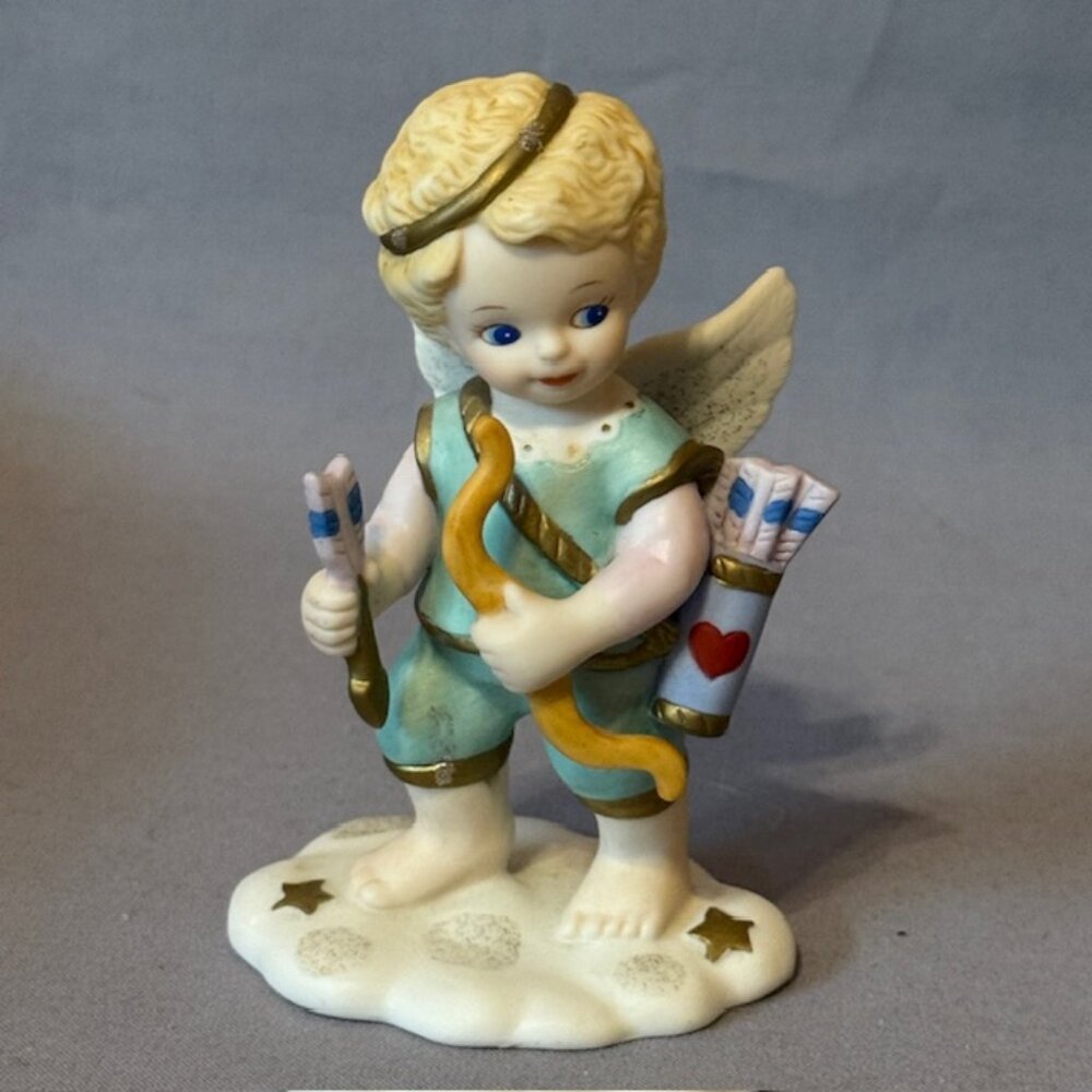 Vintage Angel Figurine Bronson Tender Heart 1995 BC Katharine Stevenson Love Air